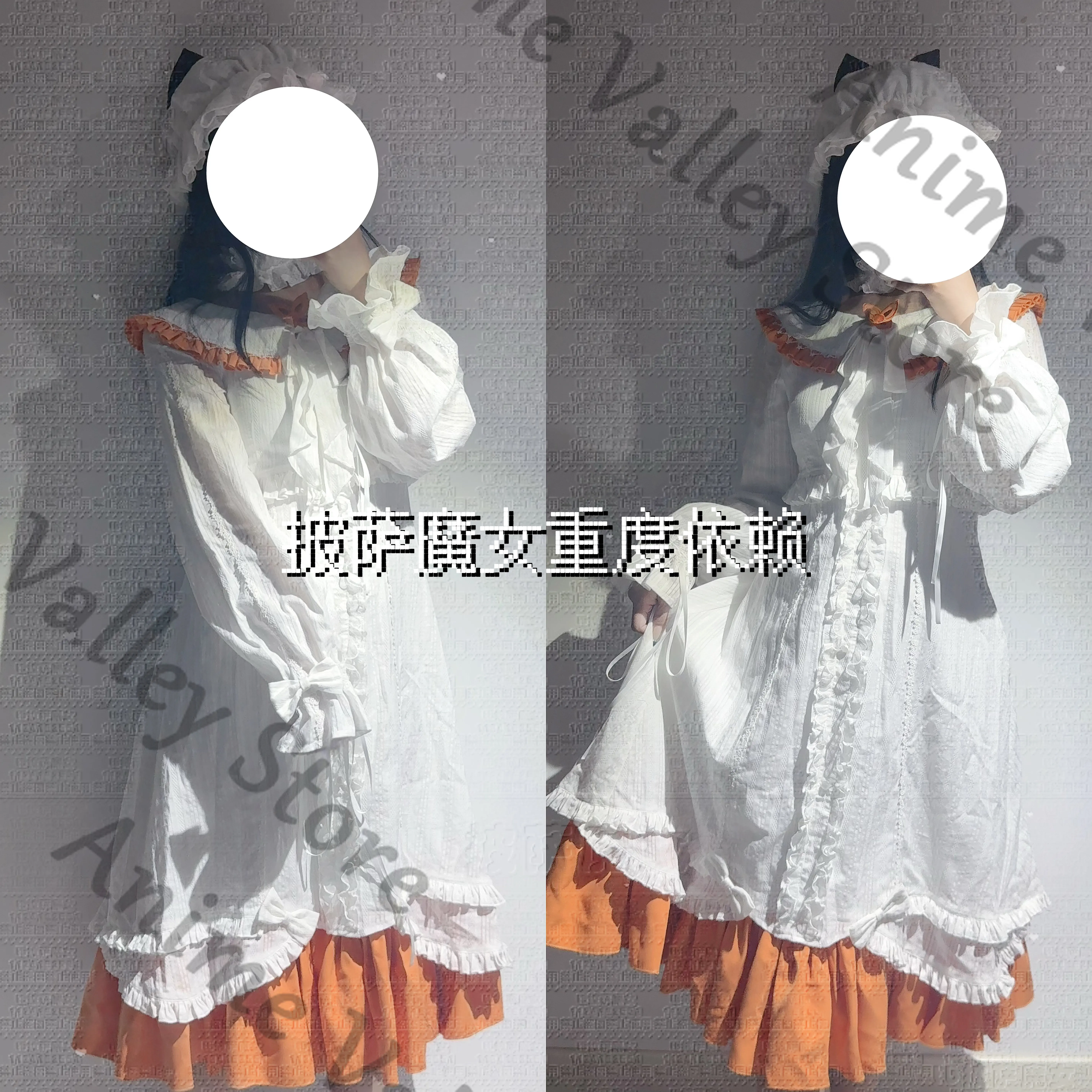 Anime Sandrone Marionette Genshin Impact Cotton Cute Pajama Cosplay Costume Cartoon Night Skirt Nightdress Hallowmas Prop Gift