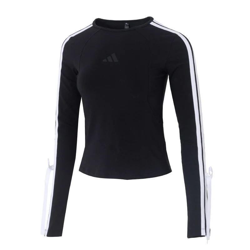 

Adidas женская модная футболка с длинными рукавами модная удобная дышащая спортивная одежда тренировочный повседневный топ Kg3862