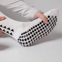 1-10 Pairs Men Women Football Grip Socks Towel Bottom Sport Socks Rugby Soccer Cycling Running Exercise Athletic Socks 6