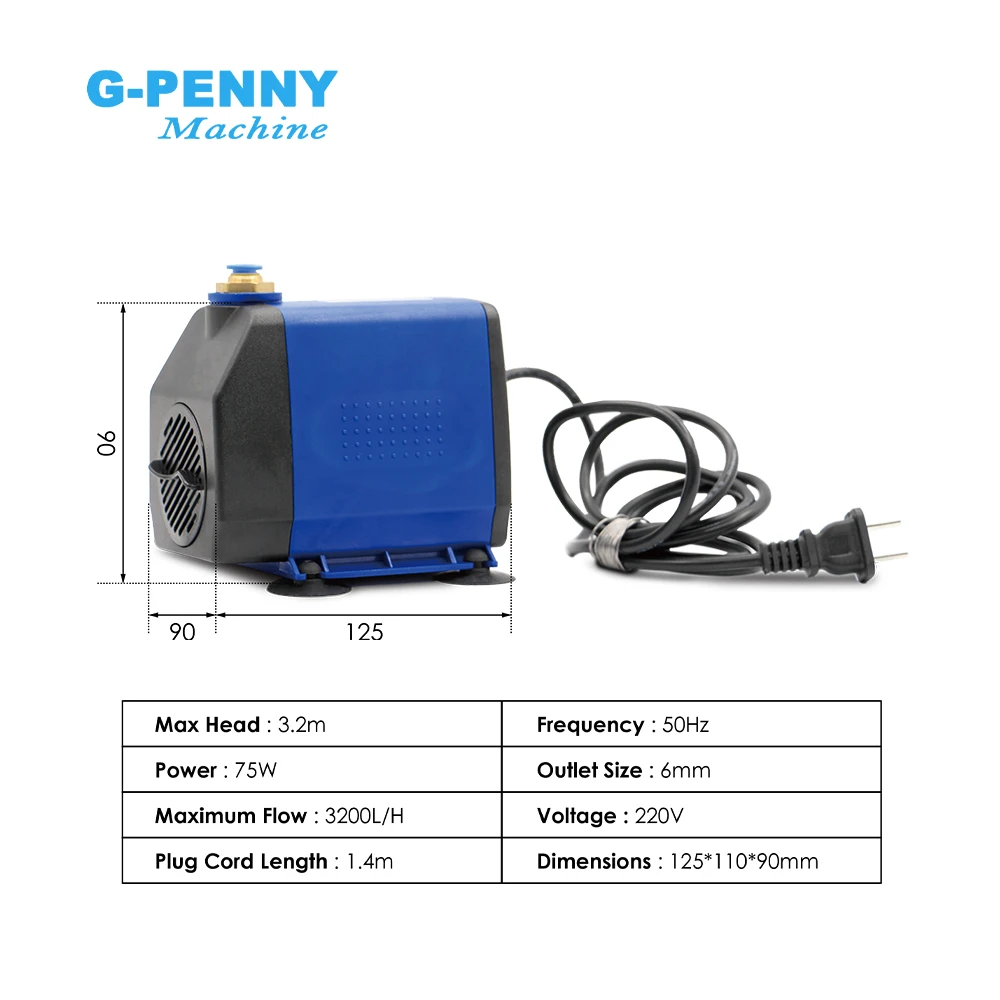 G-Penny 0.8kw Metal Working Spindle kit 12000-24000rpm 400Hz Bullet Type 0.005mm & Fuling H110 Vector Inverter & Pump & Holder