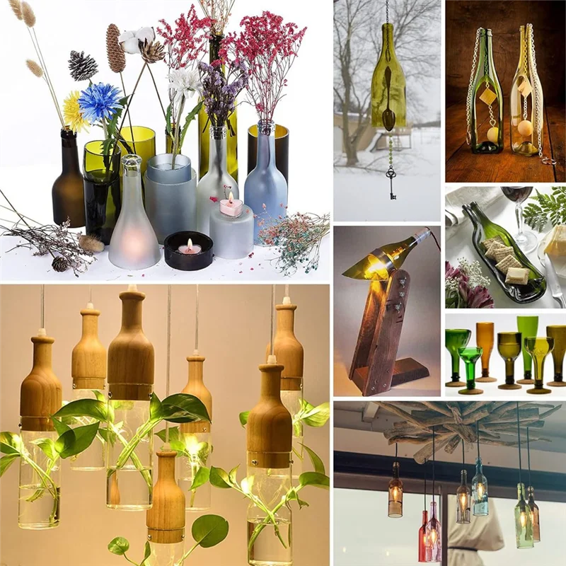 

AD78-резак для стеклянных бутылок, улучшенные кривые инструменты для резки стекла для круглых, квадратных бутылок и бутылок, набор для рукоделия своими руками