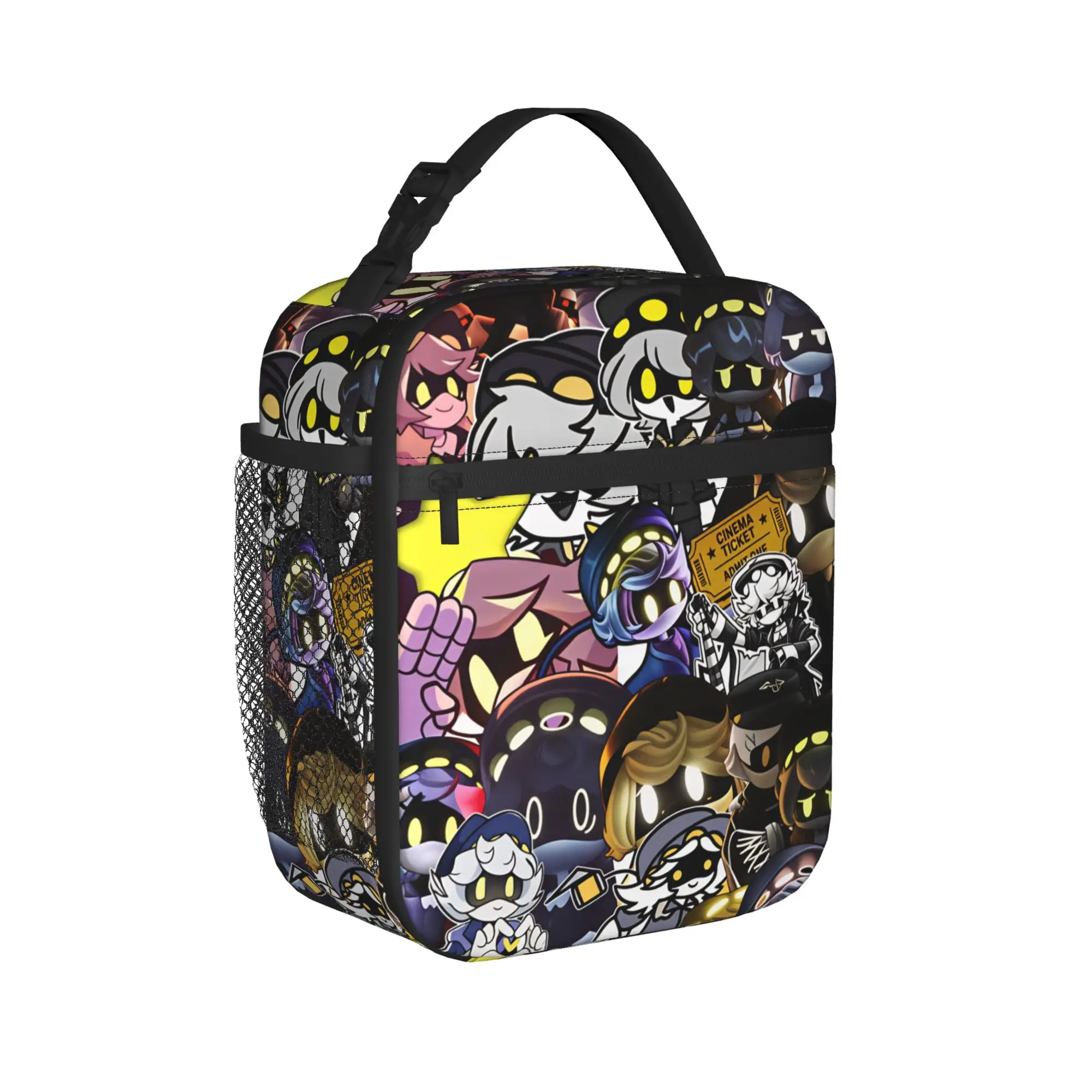 Murder Drones Cartoon Animation Lunch Bag Aesthetic School Lunch Box Print Portable Tote Food Bags
