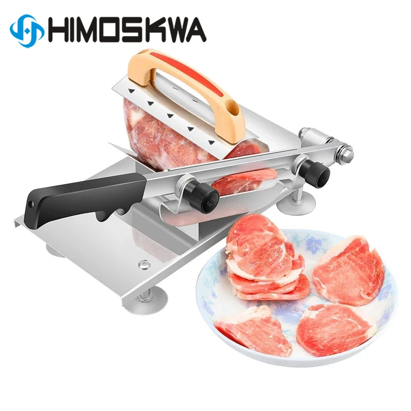 Commercial Household Manual Lamb Beef Meat Slicer Meatloaf Cutting Machine Vegetable Mutton Rolls hand Mincer Slicing Cutter