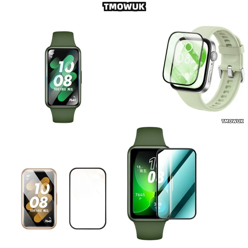 

For Huawei Band 6 7 8 9 10 B6 B7 Watch D2 Fit 3 4 Pro Special Edition Soft Flexible Film Screen Cover 3D Curved Full