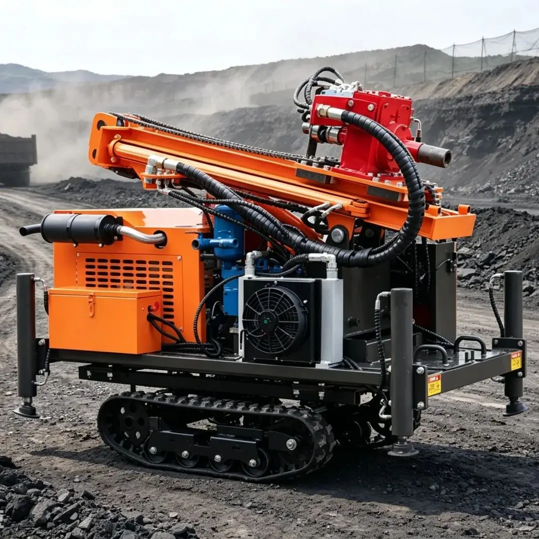 Customized Multi‑functional Full‑hydraulic Crawler Water Well Drilling Rig for Field Engineering Water Intake