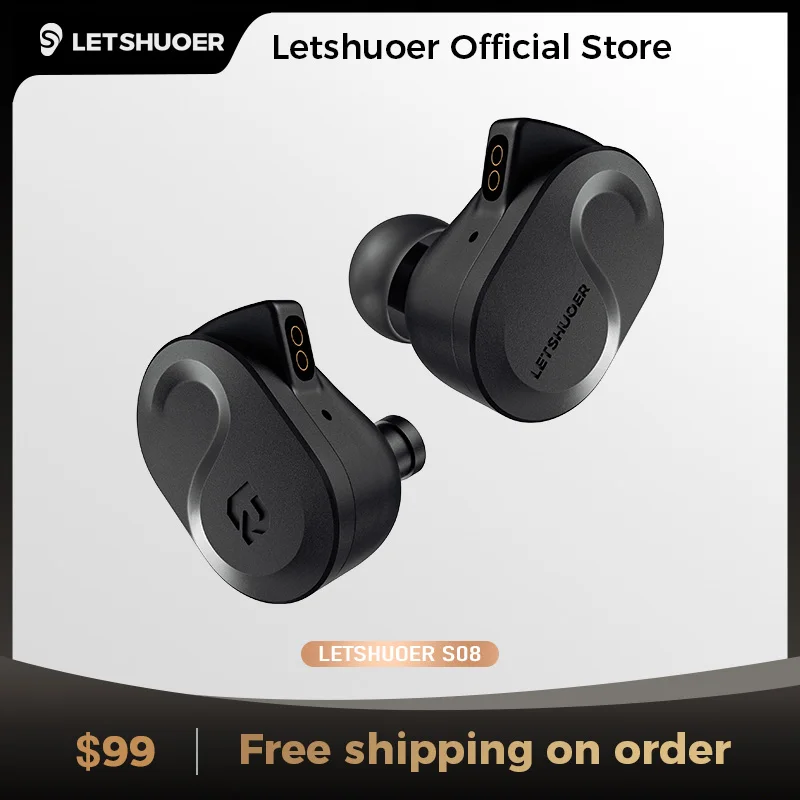 

Letshuoer S08 Fourth Generation in Ear Monitor Earphone Dual-coil 13mm Planar Magnetic Driver HiFi Wired in Ear Earbuds