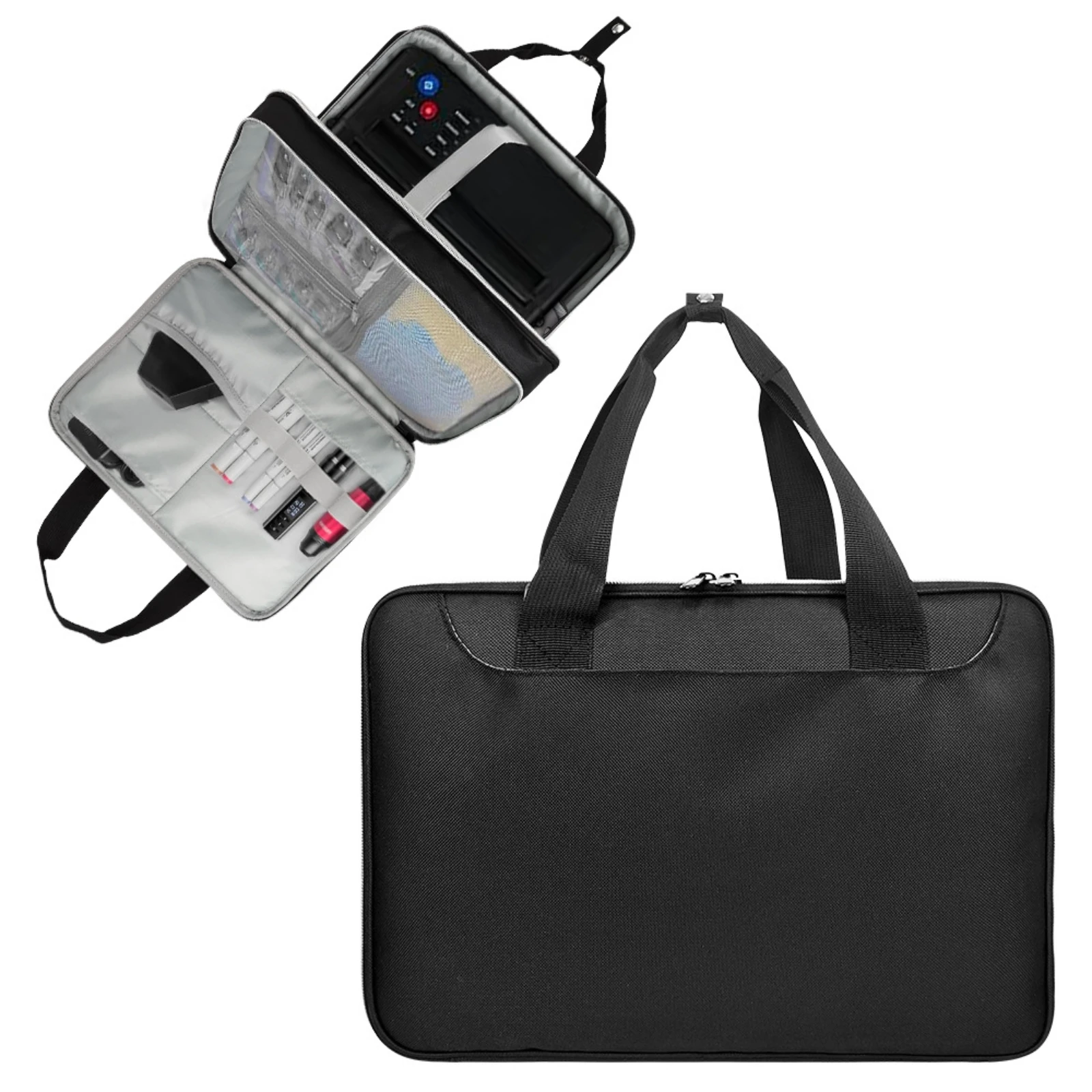 Tattoo Carrying Case Long-Lasting Tattoo Case with Shoulder Strap Organized Heavy-Duty for Mobile Artists, Studio