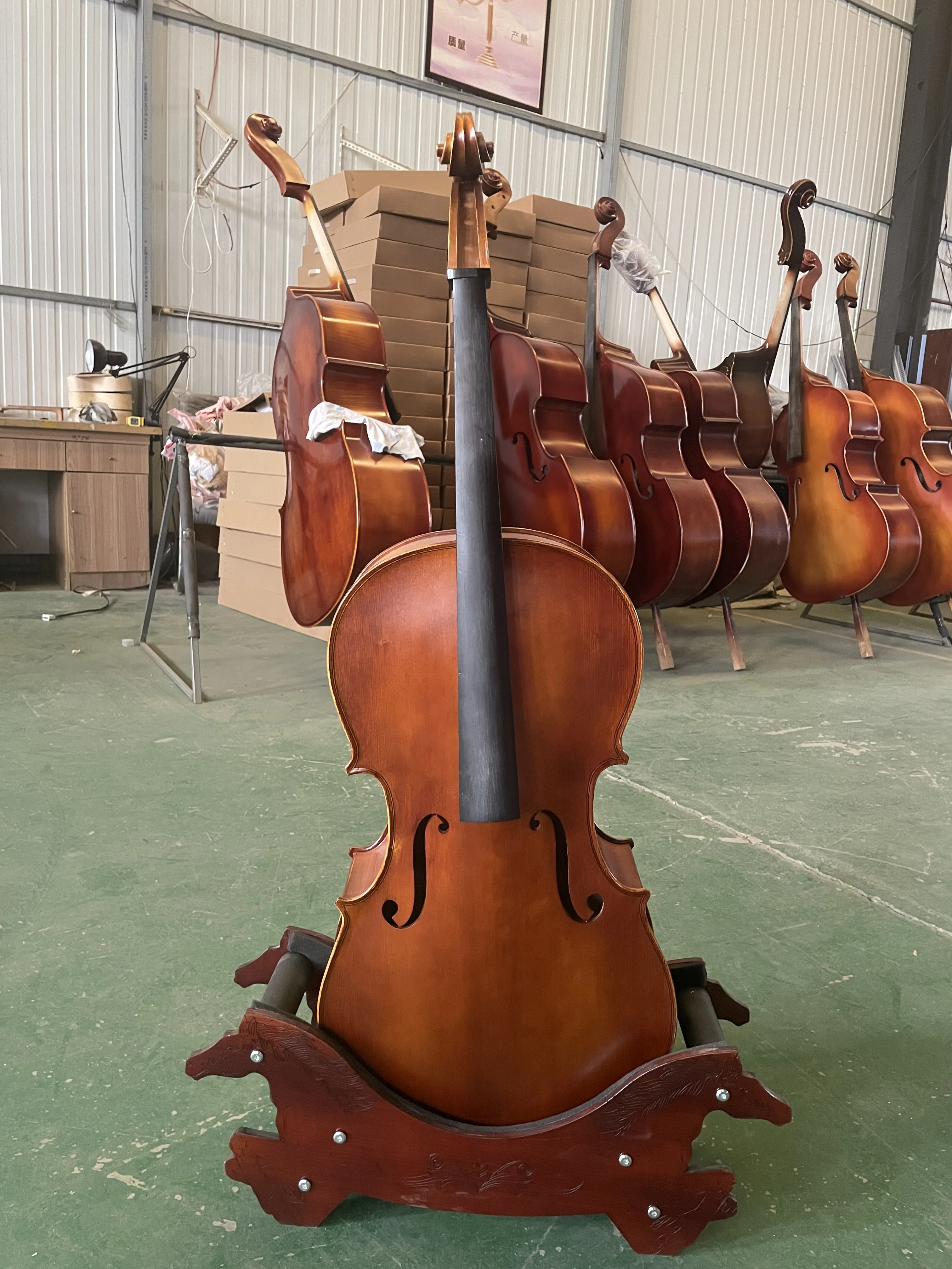 Handmade Spruce Panel, All European Maple Back, Cello 1/4 Violoncello, Solid Wood, Professional Musical Instrument, All Kit