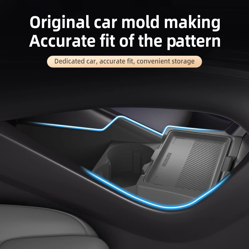 2025 For BYD Seal 06 DM-i Seal 6 DM-i Silicone Center Console Below Storage Box Central Control Organizer Mat Car Interior