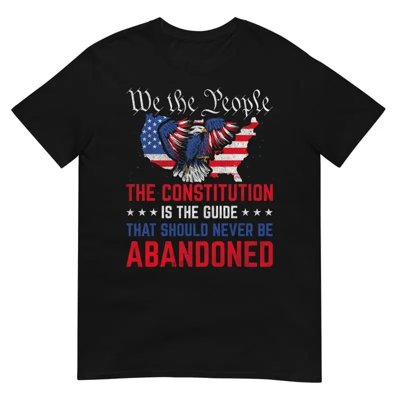 La Constitution nous guide, drapeau patriotique américain, t-shirt.