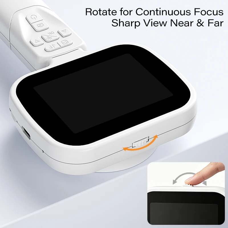 2,8'' IPS-Bildschirm-Mikroskop mit HD-Kamera, Handlupe 100x, tragbare digitale Lupe für die Überprüfung und Reparatur von Elektronik – Detail 2