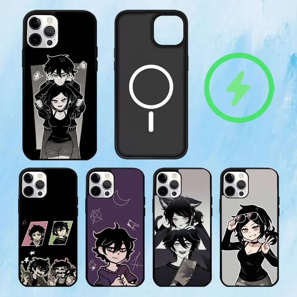 

Autumn leaves And P-Pumpkins Phone Case For iPhone17,16,15,14,13,12,11 Plus,Pro Max Magnetic For Magsafe Wireless Charging