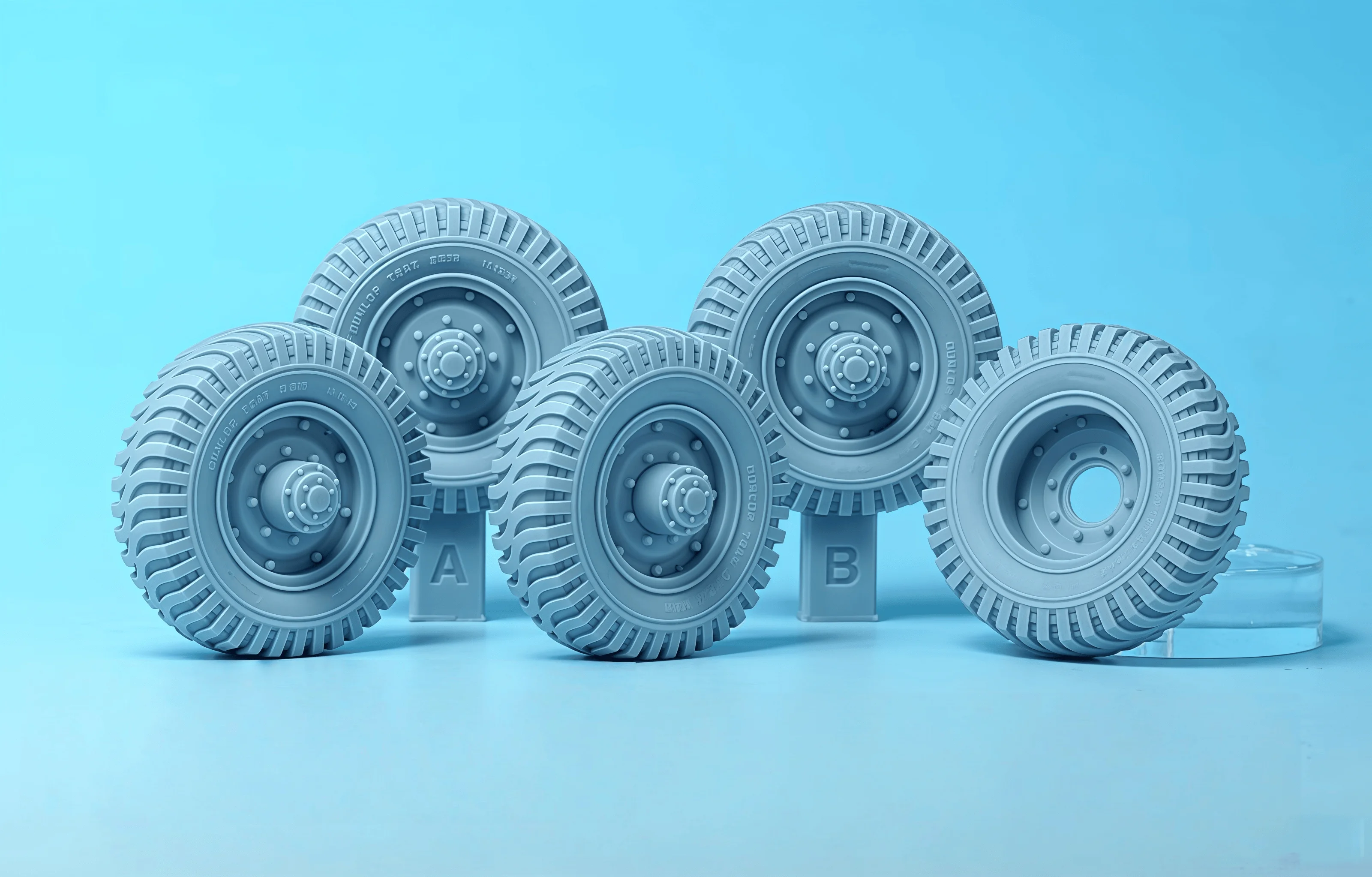 

1/35 Casting Resin Model Assembly Kit, GK. Resin Tire Set, Unpainted (35GM0011)