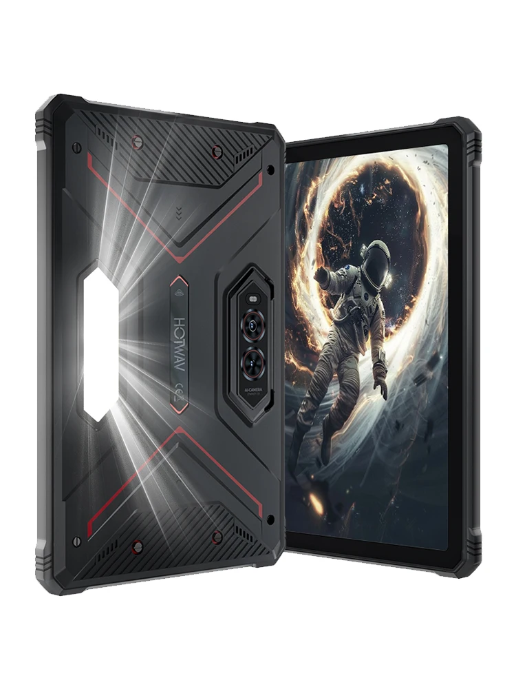 HOTWAV R9 Pro IP68 & IP69K Tablet 11'' FHD+ 2K Display 20080mAh Riesiger Akku 20W Schnellladung Super Campinglicht Pad Android 14 6GB 256GB 64MP + 16MP Kamera Global 4G Octa-Core Tablet-PC