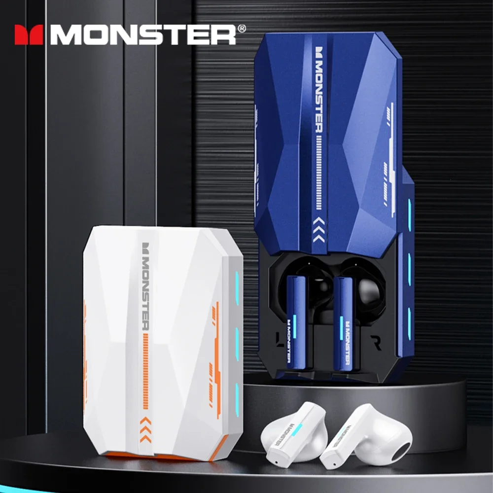 Monster XKT11 TWS Wireless Earphone Bluetooth 5.2 Gamer Earbuds Low Latency Noise Reduction Headphones Gaming Headset With Mic