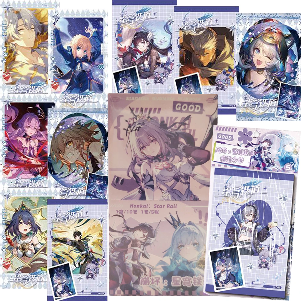 Honkai Star Rail‌ Tear-off Cards Creative Peripheral Collection Game Charm Characters Fashion Exquisite High-quality Toys Gifts