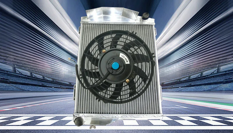 For AUSTIN HEALEY 3000 1959-1967 Aluminum radiator & fans manual KIT 59 60 61 62 63 64 65 66 67 1960 1961  1962 1963