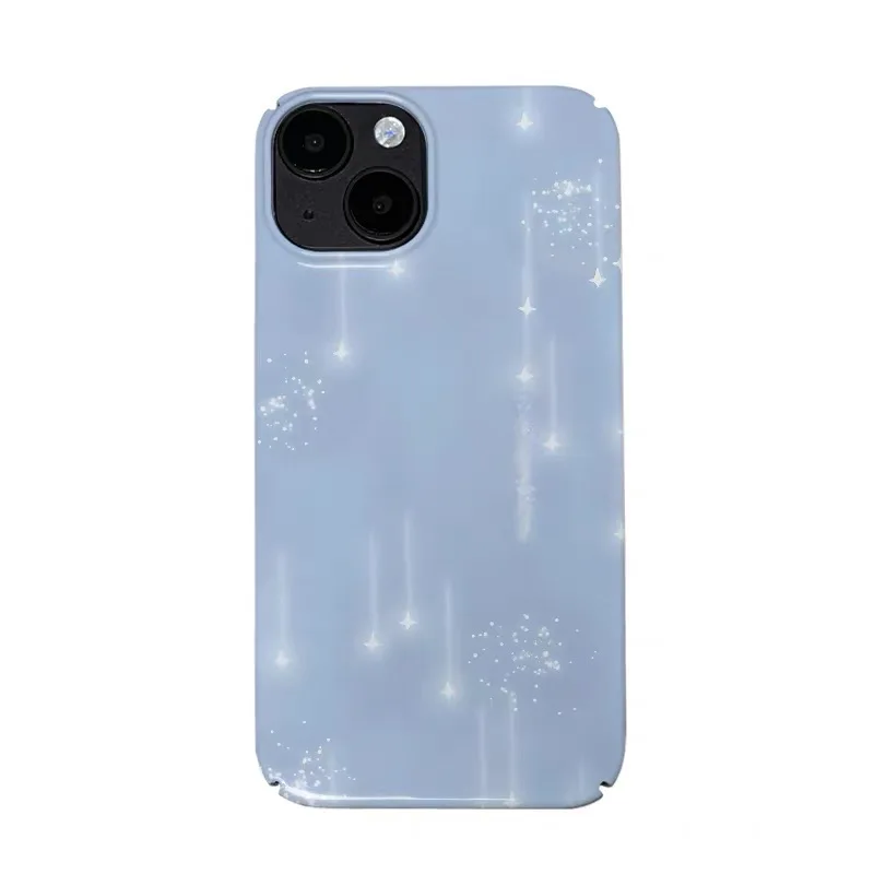 

Blue Purple Scattered Stars Art Phone Case for IPHONE 17 Air 16E 15PROMAX 14Plus 13 12 MINI 11 PRO 16Plus XR Acrylic Phone Cover
