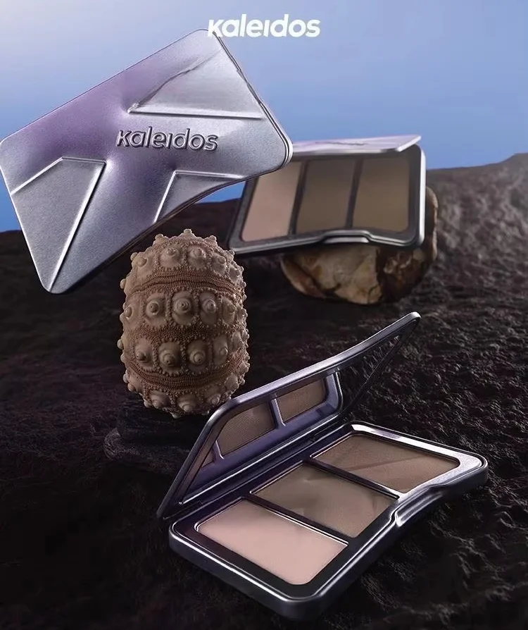 Kaleidos Tri-color Capacity Repairing High-gloss Nose Shadow One In One Pallete Brightens Matte Shading