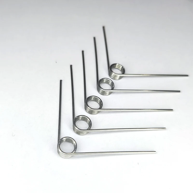 304SUS Wire diameter 0.5mm Right Torsion Spring Return And Reset V-shaped Spring laps1/2/3/4/5 lap 5PCS