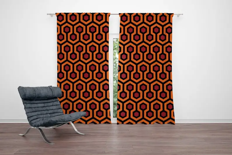 Room 237 Hotel Curtains: Horror Movie Room Drapery