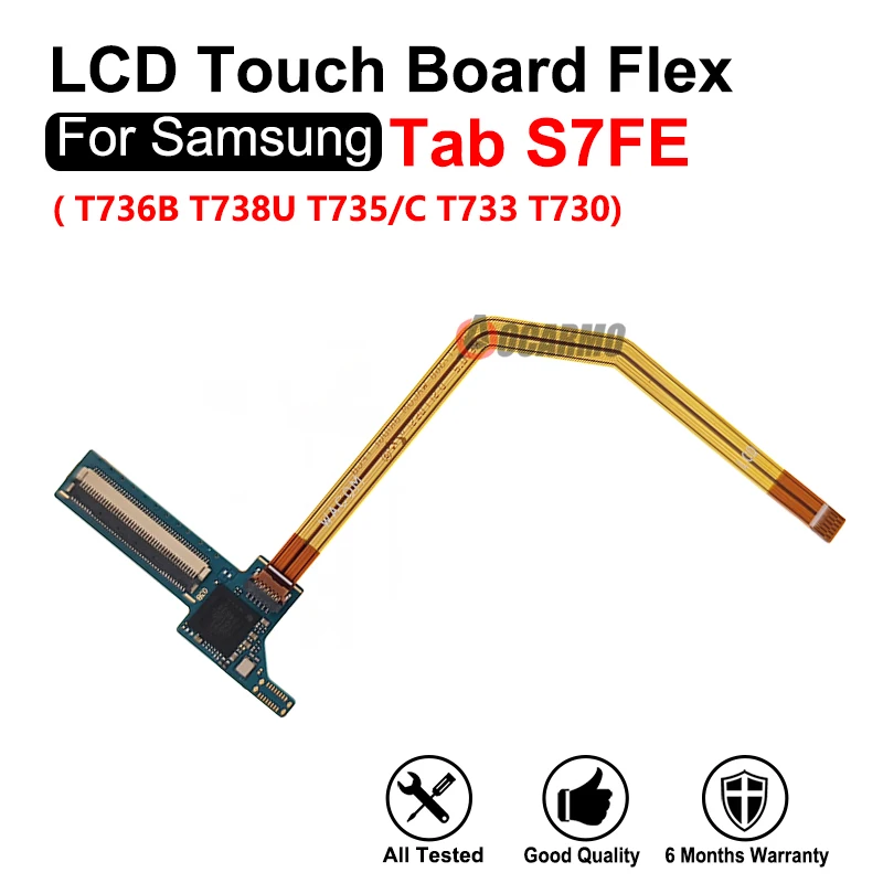 LCD Screen Flex Cable Connection Touch Board For Samsung Galaxy Tab S7 FE SM-T736B T730 T735C S9 FE X510 X516 S9FE+ X610 X616