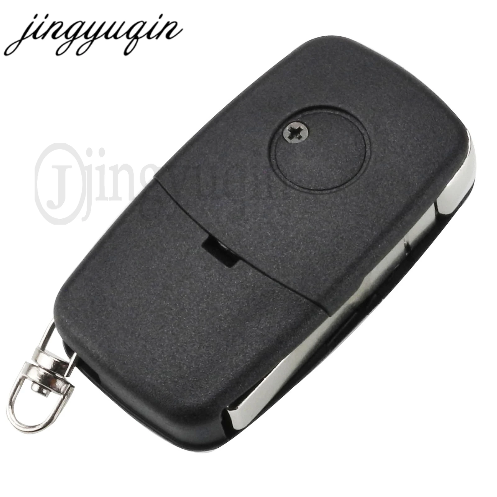 Jingyuqin per VW Volkswagen Golf 4 Passat MK4 Seat Skoda Flip Remote Smart Key 433Mhz ID48 Chip HU66 Blade Fob muslimate