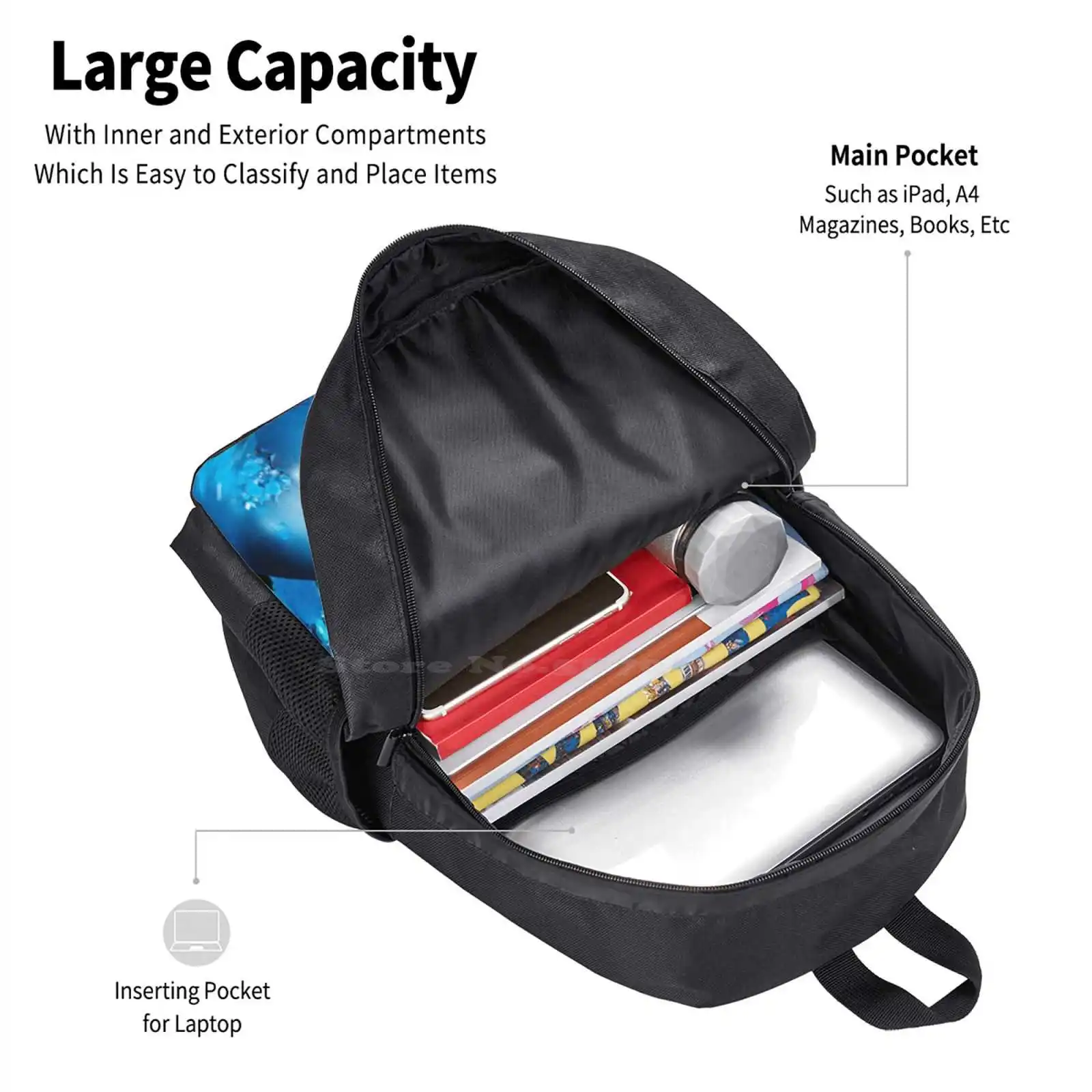 Beauty In Death ( Deluxe Edition )-Album By Chase Atlantic Pattern Design Bag Student's Backpack Chase Atlantic Band Mitchel