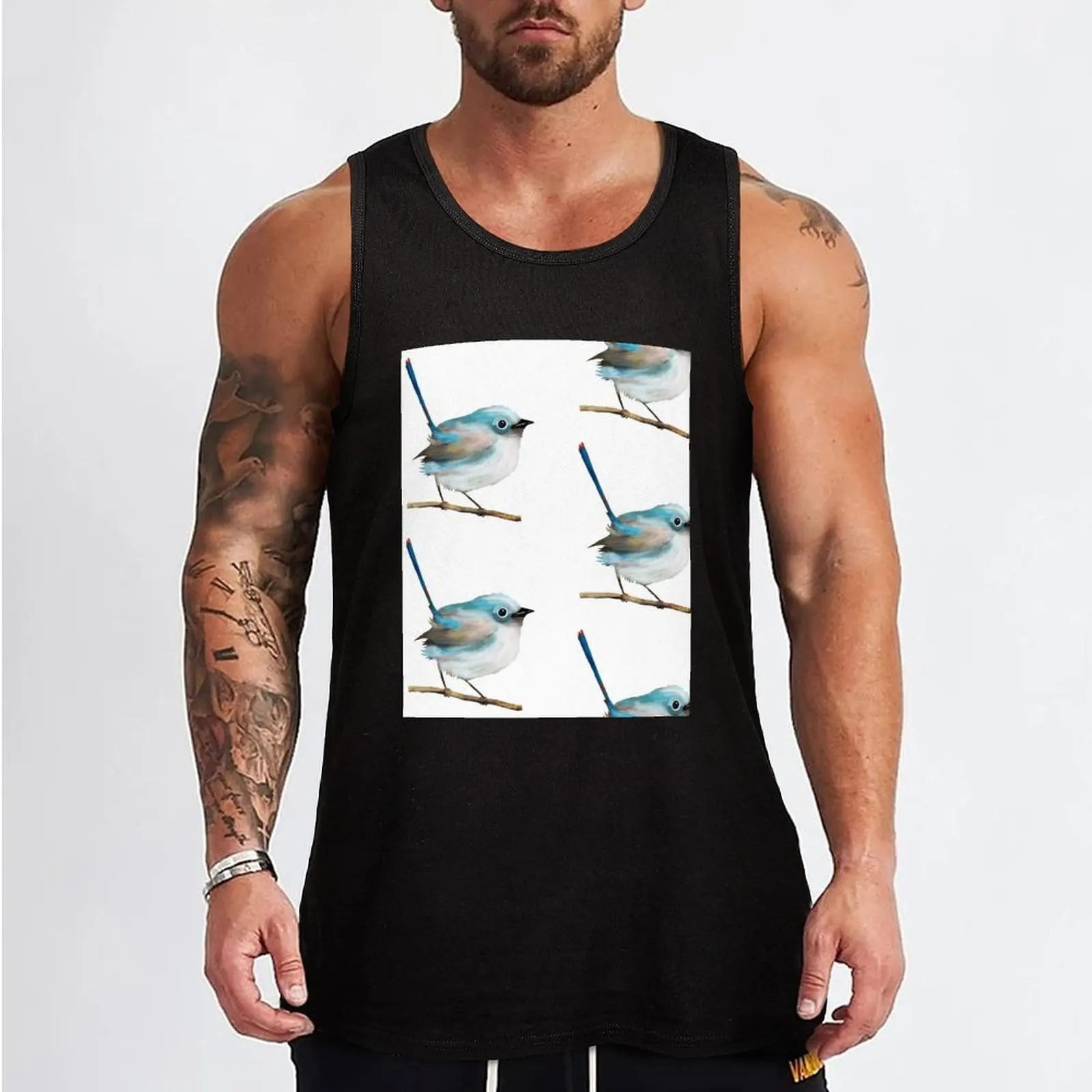 Little Fairywren Tank Top anime sports t-shirts for men