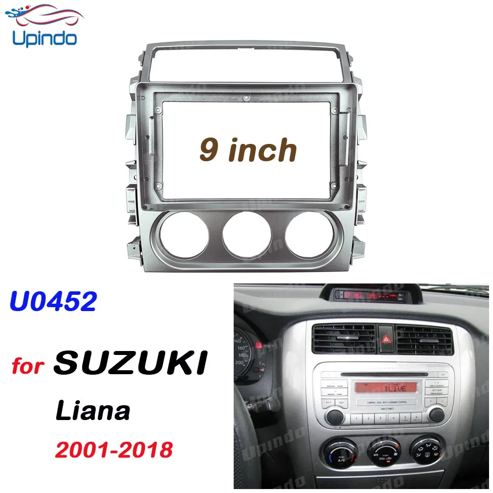 

2 Din 9-дюймовая автомобильная стереосистема Android, рамка панели для DVD GPS MP5 для Suzuki Liana 2001-2018 Dash Kit