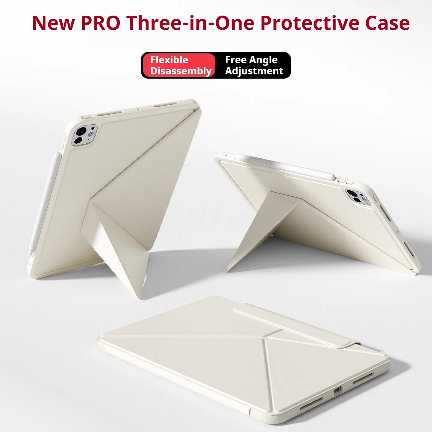 RBP for iPad A16 11th 2025 Air 11 Magnetic Rotating K Bracket iPad Pro 13 12.9 4/5/6th Gen Mini 8.3 A17 Pro Anti-fall Ring Case