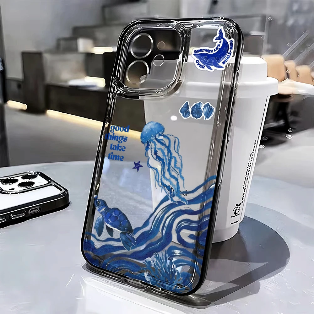 Für iPhone 17 15 16 14 Pro Max Hülle Plus mit Ozean-Poster-Muster für iPhone 13 11 12 ProMax XS XR XS 7 8 Plus 16E INS Hüllen – Detail 12