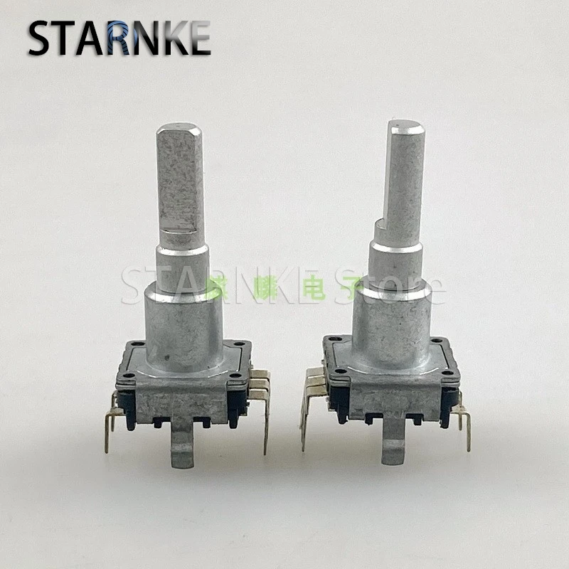 2PCS EC11 Rotary Encoder 18 Positioning Car Navigation Audio Amplifier Adjustment 4mm Half Shaft