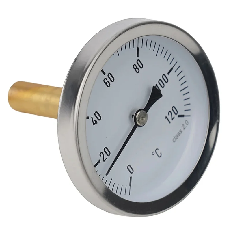 Riscaldamento caldaia MOPHE-Buffer 1/2 pollice avvitato 2 pezzi con guaina in rame 120 °   C Indicatore della temperatura dell'acqua