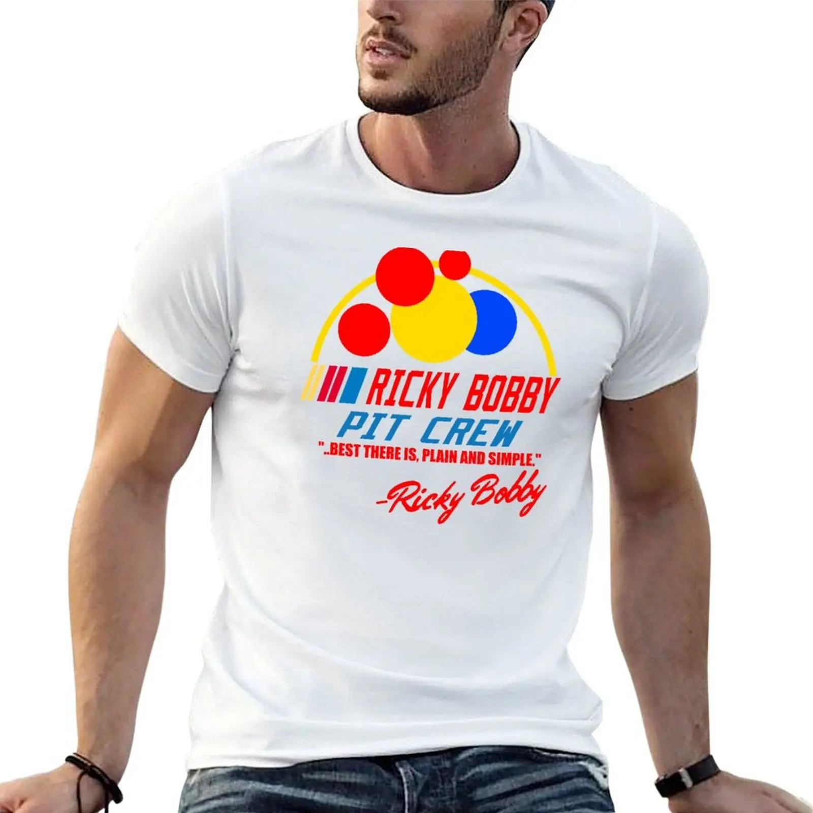 Ricky Bobby - Pit Crew - Best There Is, Plain and Simple - Superior Graphics T-Shirt man t shirt cotton T-Shirt