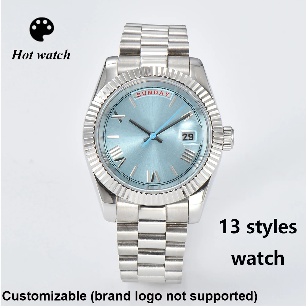 8285 watch watches for men automatic movement mechanical watches Stainless Steel Sapphire Glass Case Waterproof Watch mens watch