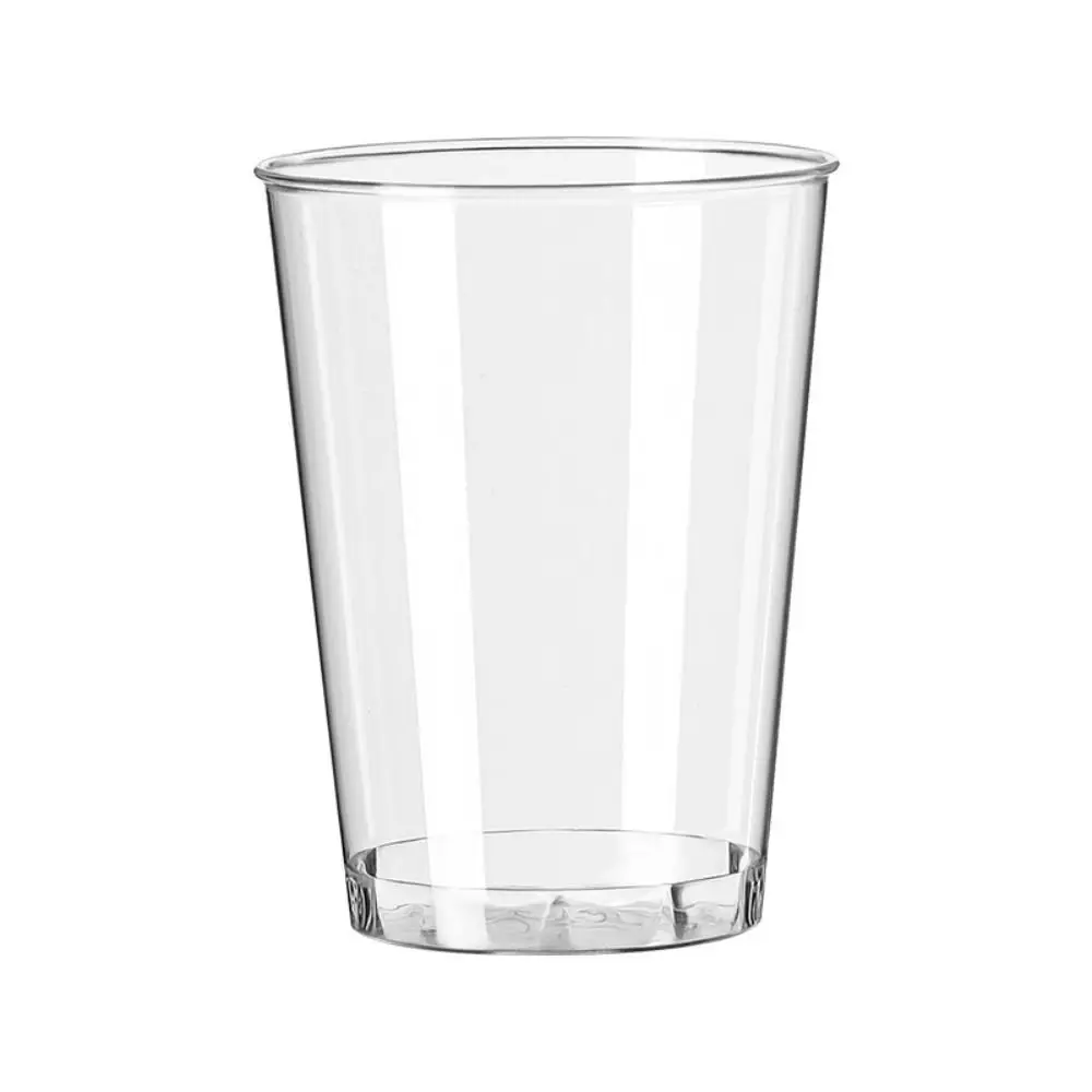 25pcs Household Round Disposable Cups Reusable Thickened Plastic Transparent Cup Party Supplies Reusable Muffin Cup
