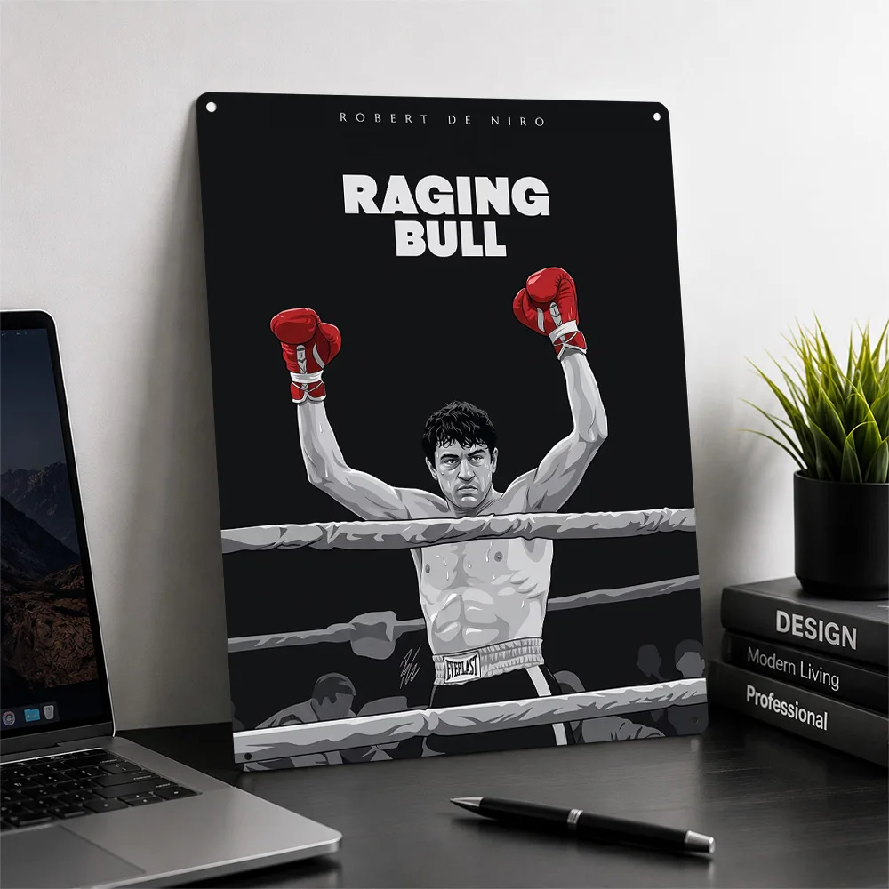 Raging Bull Metal Poster Perfect Gift for Fans Lovers Customized Wall Art Metal Sign for Article Decoration Room Wand Deko Decor