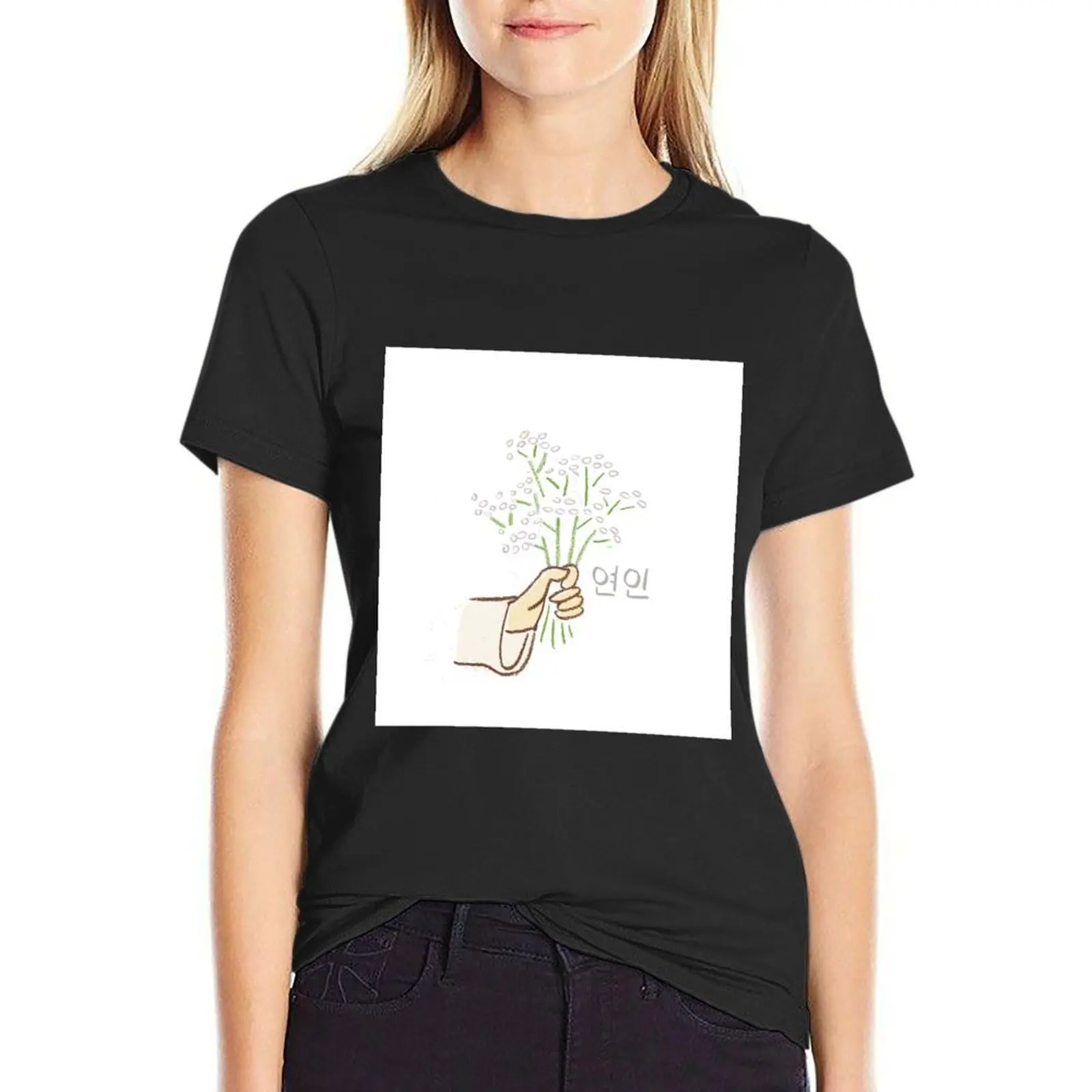 

Goblin Kdrama Buckwheat Flowers means Lovers T-Shirt funny new edition Blouse Women clothing