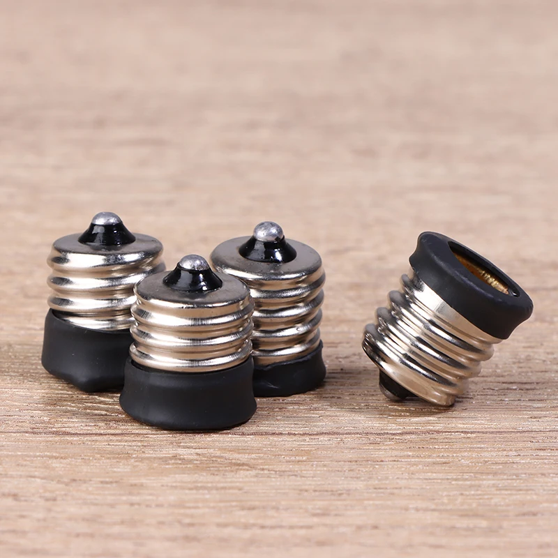 2개 E17에서 E12/E14로 변환 램프 홀더 LED 조명 라이트 베이스 컨버터 스크류 전구 소켓 어댑터 LED 절전 라이트 할로겐 램프 헤드