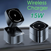 15W Car Wireless Charger Magsafe Magnetic Suction Cup Phone Holder Car Mount Dashboard Stand Fit for iPhone Samsung Hua Wei