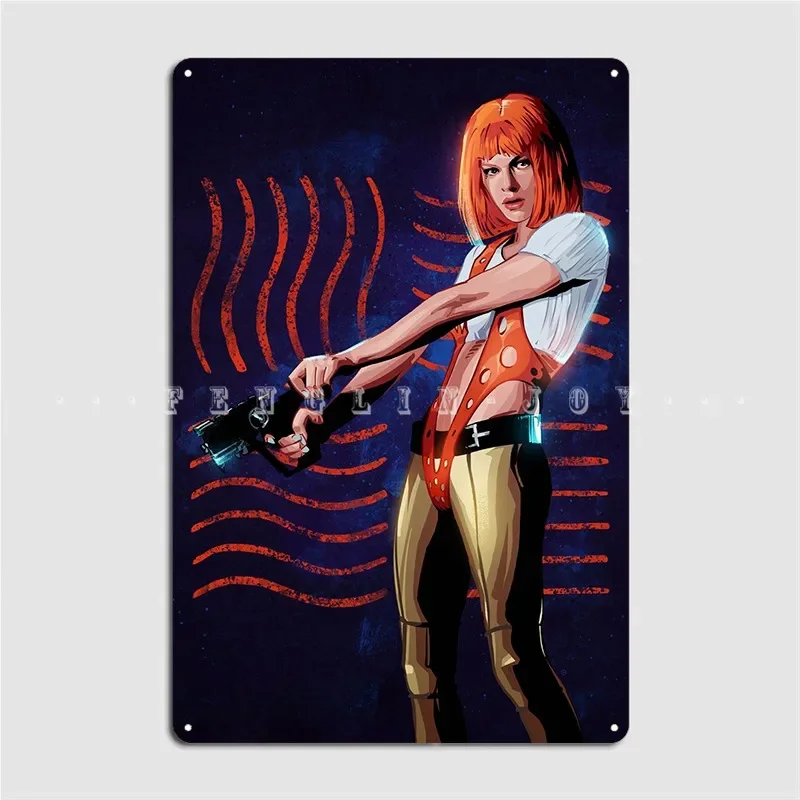 The Fifth Element Leeloo Metal Sign Club Home Bar Cave Personalized Plates Tin Sign Posters