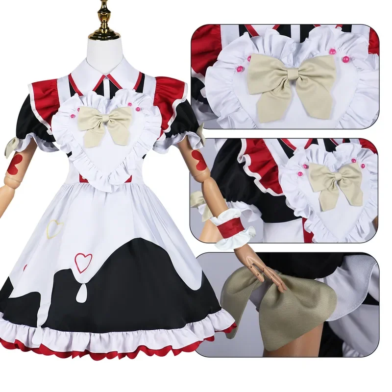 Needy Girl KAngel Ame Chan Maid Cosplay Costume Suits Synthetic Wig Game Needy Girl Overdose Cosplay Costume Uniform Wig