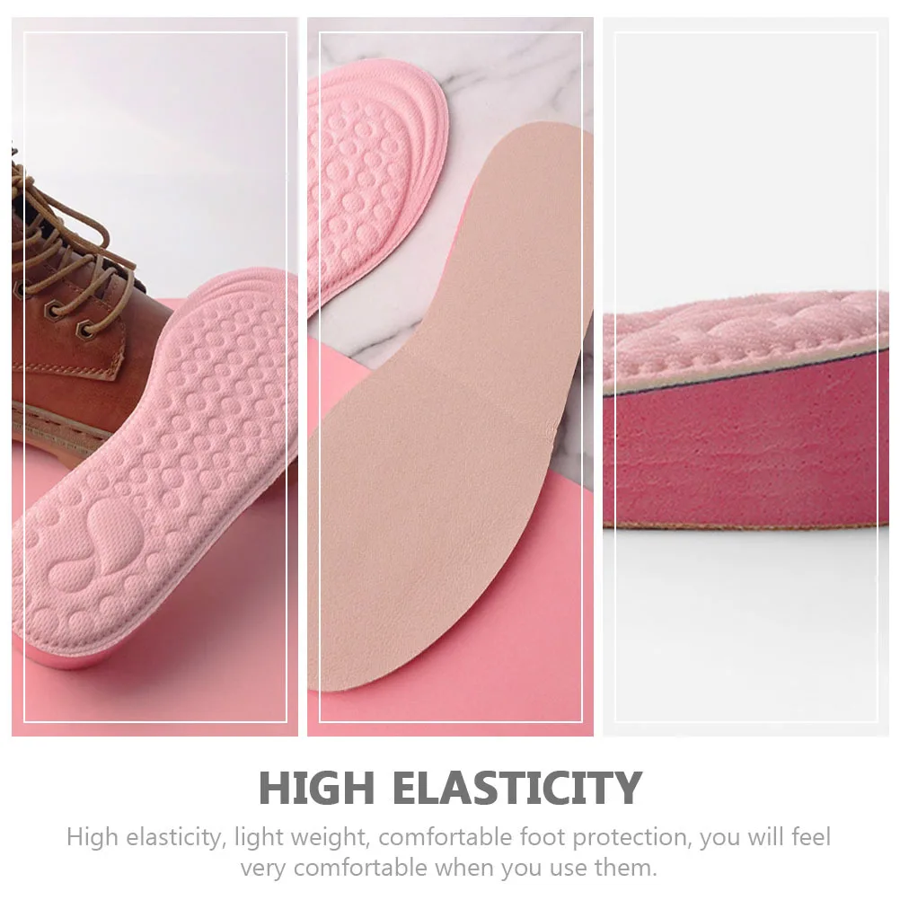 

1 Pair Heightening Insoles Eva Shock Absorbing Sweat Proof Shoe Pads Arch Support Lightweight Sports Foot Cushions Invisible