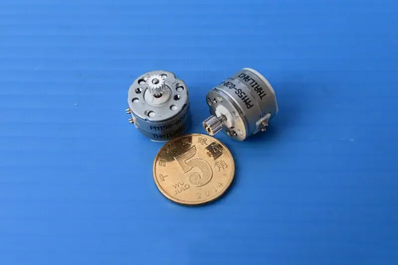 Mini Stepper Motor 2 Phase 4 Wire Diameter 15mm Micro Stepping Motor With Aluminum Gear For Digital Product Camera