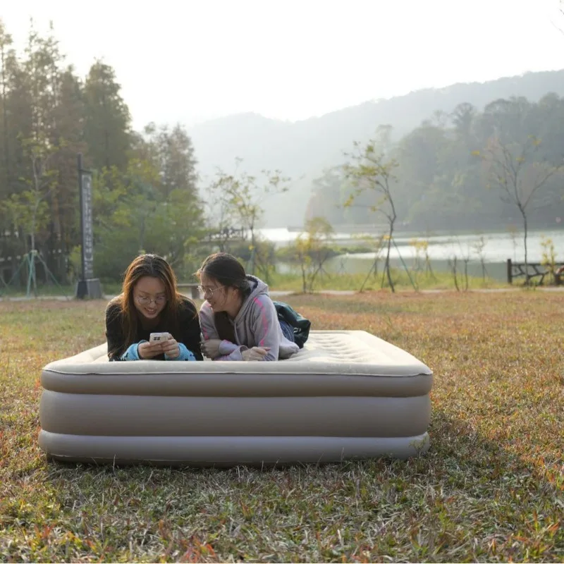 Thickened Self-inflating Air Mattresses Outdoor Lounger Lightweight Family Sleeping Portable Folding Mat Tourism Camping Hiking