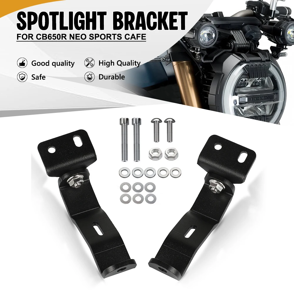 

CB 650R Motorcycle Auxiliary Light Headlight Mount Bracket Headlamp Holder Clamp FOR Honda CB650R Neo Sports Cafe 2019-2021