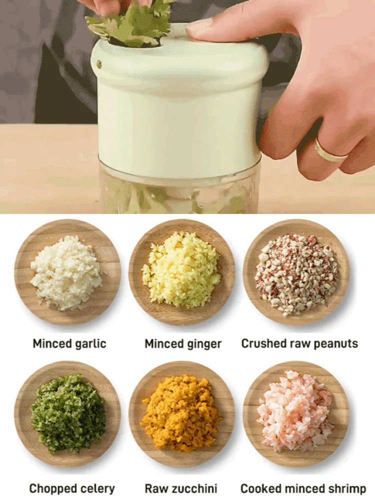 قطاعة خضراوات كهربائية منزلية، قطاعة خضراوات أوتوماتيكية، قطاعة شرائح جاتلينج متعددة الوظائف، مفرمة ثوم