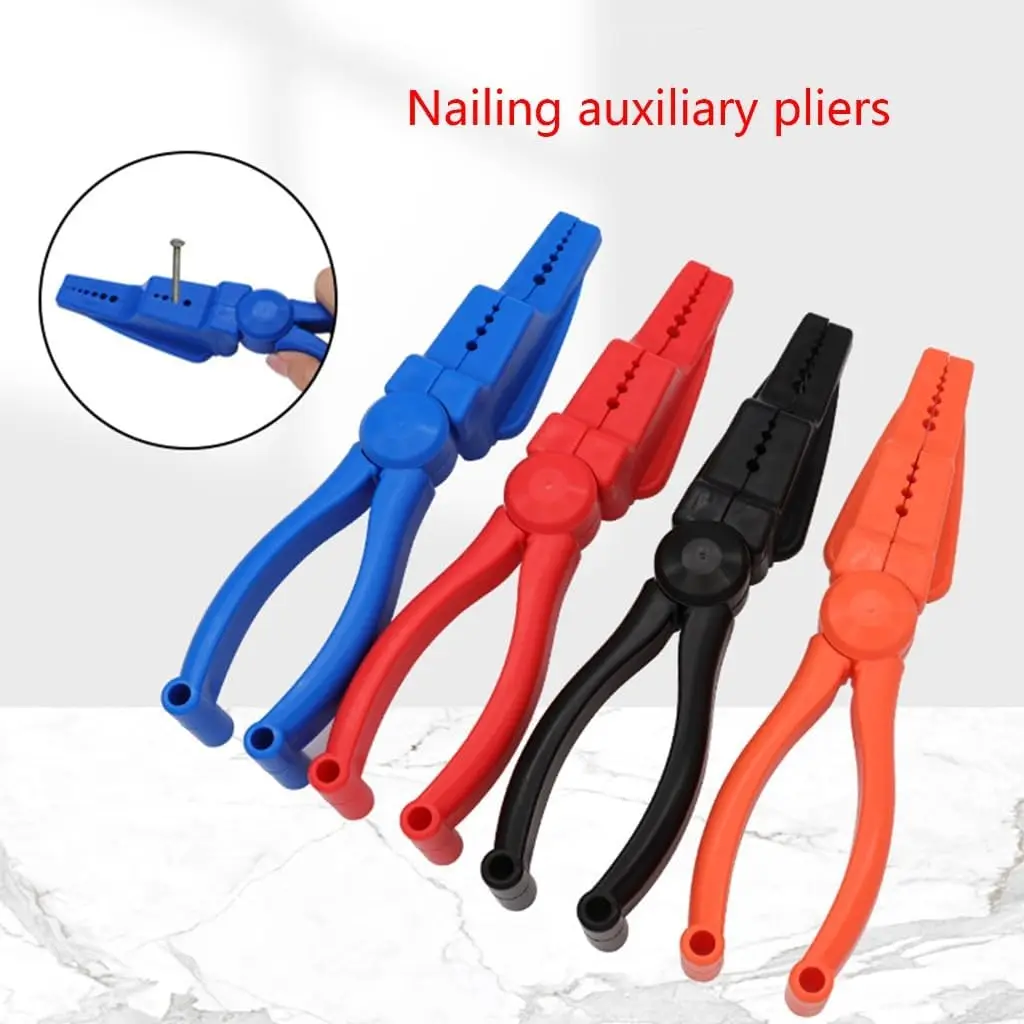 

Nail Fixing Pliers Nail Holder Clamps and Finger Saver for Various Nail Sizes