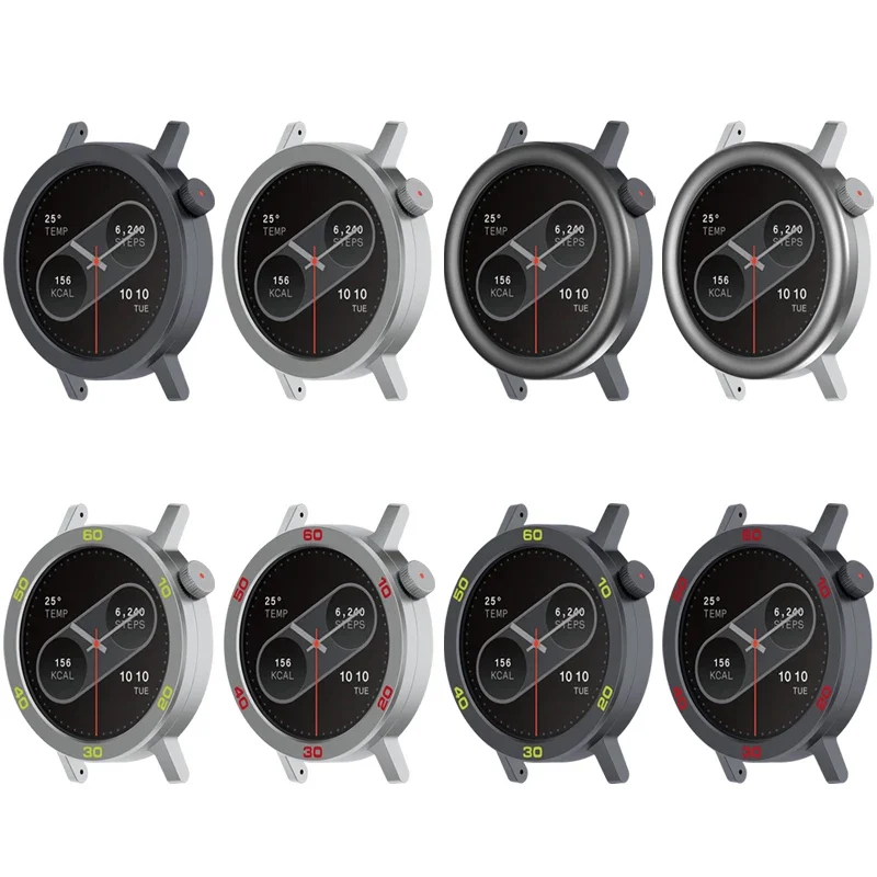 Compatible con CMF Watch Pro 2 conjunto de bisel Protector funda de parachoques cubierta de caja de bisel de Metal antiarañazos para CMF Watch Pro 2